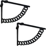 Lot pratique de 2 querres pour tagres, support pour tablette, design antique, fausse chane, noir ...