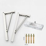 Lot de 2 �querres de fixation invisible pour plan de travail - installation rapide et solide