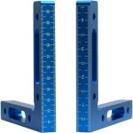 Lot de 2 �querres de positionnement � 90 degr�s en alliage d'aluminium, carr� de serrage 12 x 12 cm, ...