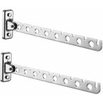 Vurahome - lot de 2 etendoir mural rabattable en acier inoxydable sechoir linge mural rabattable accroche ...