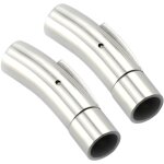 Lot de 2 fermoirs magnétiques pour cordon en cuir, fournitures de fabrication de bijoux, fermoirs pour ... Lot de 2 fermoirs magnétiques pour cordon en cuir, fournitures de fabrication de bijoux, fermoirs pour ...