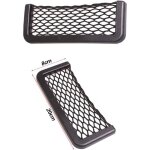 Lot de 2 filets de rangement pour coffre de voiture noir magique 20x8 cm