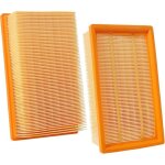 Lot de 2 filtres pour aspirateur bosch gas 35 l, m sfc, afc professional, pliss�s plats pour nt 25 / ...