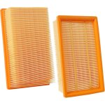 Lot de 2 filtres pour aspirateur bosch gas 35 l, m sfc, afc professional, pliss�s plats pour nt 25 / ...