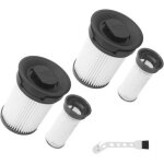 Lot de 2 filtres d'aspirateur pour miele triflex hx1, cartouches filtrantes de rechange lavables pour ...