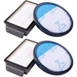 Lot de 2 filtres hepa pour rowenta cyclonic power series ro3753ea, ro3731ea, ro3786ea, moulinex / tefal ...