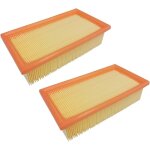 Lot de 2 filtres � lamelles de rechange pour k�rcher 6. 904 - 068, k2000e, k2000te, k3500e, k3501, nt351 ...