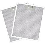 Lot de 2 filtres de rechange pour hotte aspirante 320 x 260 mm en alliage d'aluminium avec 5 couches ...