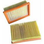 Lot de 2 filtre remplacement pour aspirateur k�rcher wd4 wd5 wd6 mv4 mv5 mv6 pliss� plat