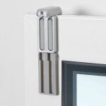 Madecostore - lot de 2 de fixations sans percer � serrer pour store sur fen�tre avec a�ration - gris ...