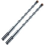 Lot de 2 forets 2 taillants hm d. 5 x lt. 110 x lu. 50 mm x q. sds + - pr�cision et performance pour ...