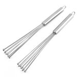 Lot de 2 fouets � billes en acier inoxydable, batteur � ?ufs manuel, fouet de cuisine pour la cuisine ...