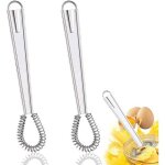 Lot de 2 fouets de cuisine en acier inoxydable, mini fouet de cuisine, fouet en spirale, m�langeur de ...