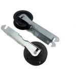Lot de 2 galets poulies tendeurs et supports d'origine (06017597, 40004610) s�che - linge candy edessa, ...