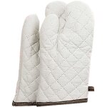 Lot de 2 gants de cuisine en coton résistants à la chaleur pour four et micro - ondes Lot de 2 gants de cuisine en coton résistants à la chaleur pour four et micro - ondes
