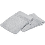 Lot de 2 gants organic 100% coton bio 450 g / m 16x21 gris acier