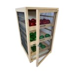 Outils et nature - lot de 2 garde - mangers l�gumiers fruitiers moyen mod�le (6 tiroirs bois inclus)