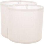 Lot de 2 grands abat - jours en tissu de lin pour lampe de table, mini lustre, lampadaire Lot de 2 grands abat - jours en tissu de lin pour lampe de table, mini lustre, lampadaire