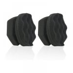 Lot de 2 grands pinceaux applicateurs en coton cir� pour pneus de voiture, �ponge de polissage composite, ...