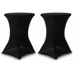 Sweeek - lot de 2 housses ? gala ? housses pour mange - debout �80cm. polyester. noir