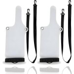 Lot de 2 housses imperm�ables universelles pour talkie - walkie, sac transparent avec clip et cordon, ...