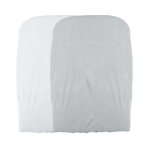Lot 2 housses matelas a langer - blanc / perle - domiva Lot 2 housses matelas a langer - blanc / perle - domiva