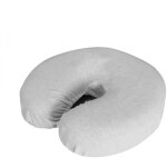 Lot de 2 housses de protège têtiere pour table de massage - flanelle - blanc - vivezen Lot de 2 housses de protège têtiere pour table de massage - flanelle - blanc - vivezen