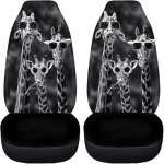 Lot de 2 housses de si�ge de voiture girafe pour si�ges avant de voitures, camions, berlines, housses ...