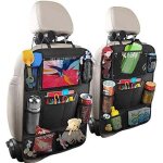 Lot de 2 housses de sige de voiture, organisateur de sige arrire pour enfants, compartiment pour ipad ...