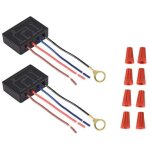 Lot 2 interrupteurs tactiles variateur intensit� led ampoules module commande avec capuchons c�blage