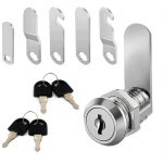 Lot de 2 jeux de serrures de bo�te aux lettres, barillet 20 mm avec cl�s et plaques