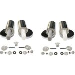 Lot de 2 kit de remplacement pour abattant wc traditionnel et contemporain avec charni�res � fermeture ...