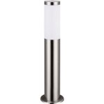 Lot de 2 lampadaire argent luminaire ext�rieur e27 lampe sur pied acier inoxydable jardin ip44 all�e