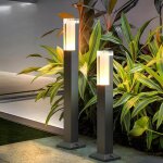 Lot de 2 lampadaires led d'ext�rieur pour jardin, 10 w, �tanches ip65, lumi�re chaude 3 000 k, pour terrasse ...