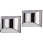 Lot de 2 lampes murales solaires tanches pour lanternes de jardin extrieures avec dtecteur de mouvement ...