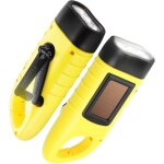 Fitags - lot de 2 lampes de poche à manivelle, lampe de poche d'urgence led rechargeable à énergie solaire, ... Fitags - lot de 2 lampes de poche à manivelle, lampe de poche d'urgence led rechargeable à énergie solaire, ...