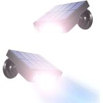 Lot de 2 lampe solaire exterieur, applique lampe solaire exterieur detecteur de mouvement, 360� spot ...