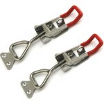 Lot de 2 loquets � bascule robuste grand, fermeture � levier en acier inoxydable (force de retenue 220 ...