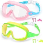 Lot de 2 lunettes de natation seago antibu�e et anti - uv, grand angle de vue, pour enfants de 3 � 14 ...