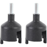 Lot de 2 manchons isolants pour cl�ture �lectrique - douilles � clous en abs / acier, pour poteaux en ...