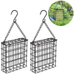 Lot de 2 mangeoires suspendues pour l'ext�rieur, mangeoire pour animaux, la capacit� est d'un morceau ...