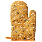 Lot de 2 maniques de cuisine inclin�es en coton r�sistant � la chaleur, avec rev�tement antid�rapant ...