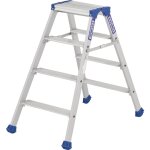 Lot de 2 marchepieds platinium double de chantier 4 marches tubesca comabi Lot de 2 marchepieds platinium double de chantier 4 marches tubesca comabi