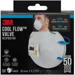 Lot de 2 botes de 3 masques anti - particules 3m? 8822, ffp2, avec valve cool flow?, 6 masques au total ...