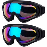 Lot 2 masques ski iris�s, protection uv, antibu�e sports hiver.