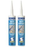 Lot de 2 mastics acrylique blanc pour combler des fissures ou pour raliser des liaisons entre diffrents ...