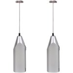 Lot de 2 mlangeurs  ?ufs portatifs, mousseur  lait portable, mousseur  caf lectrique, mlangeur ...