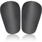 Lot de 2 mini prot�ge - tibias de football, gris fonc�, ultra - mini, protection pour les tibias des ...