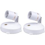 Lot de 2 mini spots sans fil � piles pour tableau d'int�rieur � intensit� variable avec t�l�commande ...