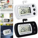 Lot de 2 mini thermom�tres num�riques �tanches avec �cran lcd haute visibilit�, fonction max / min, thermom�tr ...